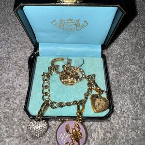 Juicy Couture Gold Charm Bracelet